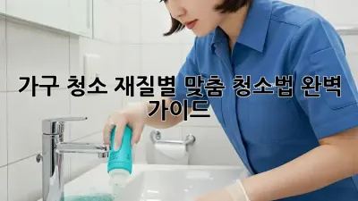 가구 청소: 재질별 맞춤 청소법 완벽 가이드