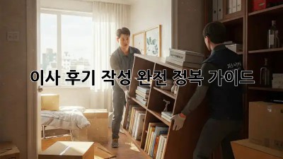 이사 후기 작성 완전 정복 가이드